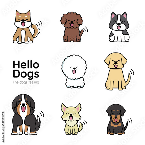 犬の表情アイコン_笑顔