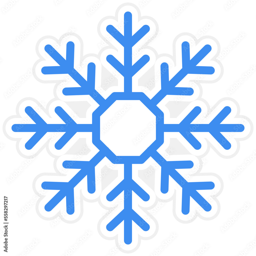 Snowflake Icon Style Snowflake Icon Style