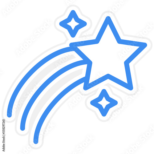 Shooting Star Icon Style