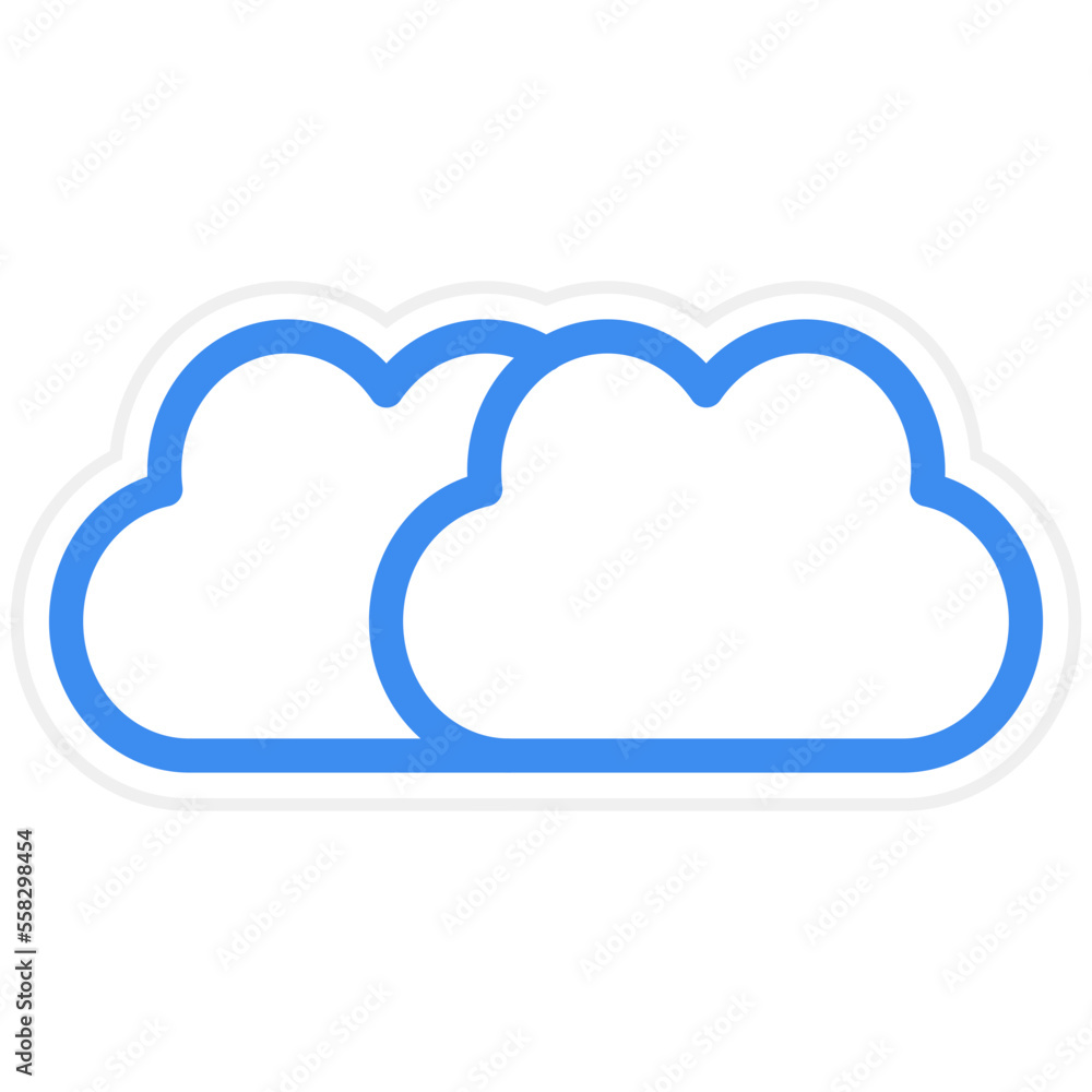 Clouds Icon Style Clouds Icon Style