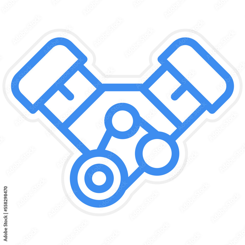 Engine Icon Style Engine Icon Style