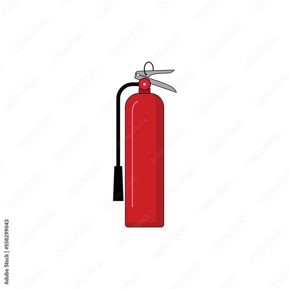 Isolated fire extinguisher vector graphics Isolated fire extinguisher vector graphics