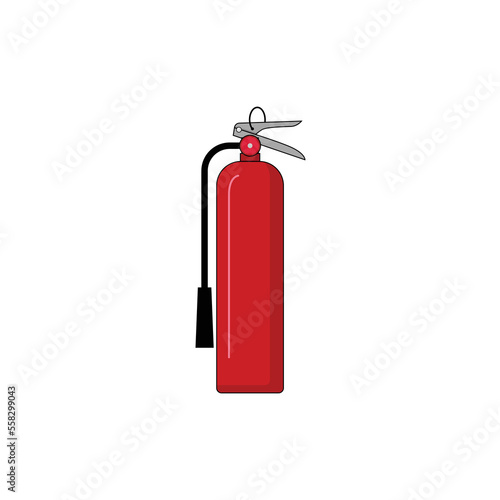 Isolated fire extinguisher vector graphics