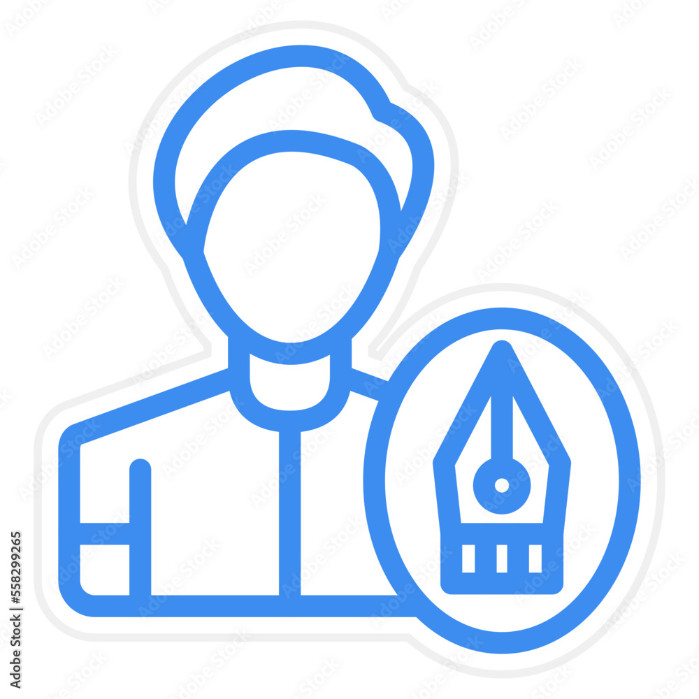 Fototapeta premium Graphic Designer Icon Style