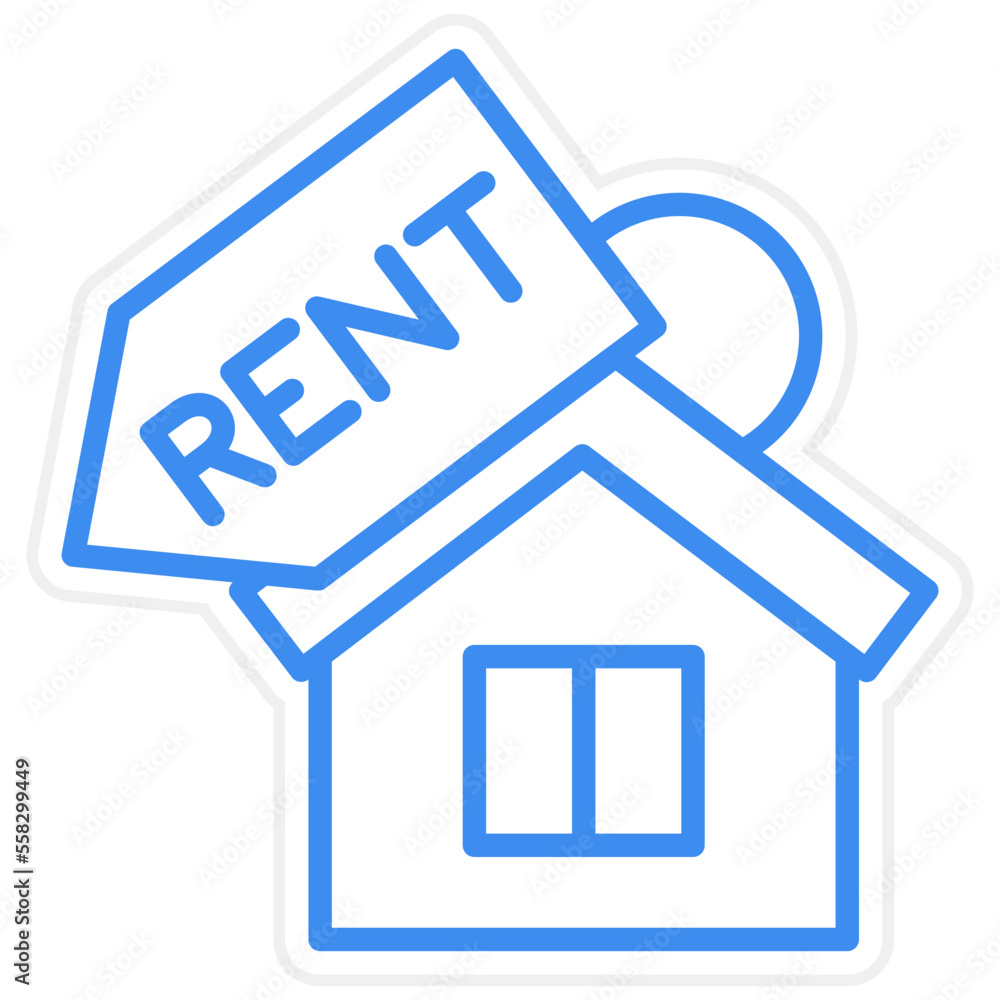 House Rent Icon Style House Rent Icon Style