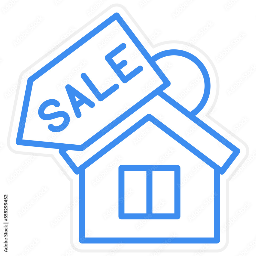 House Sale Icon Style