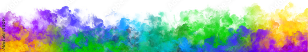 Colored powder smoke explosion