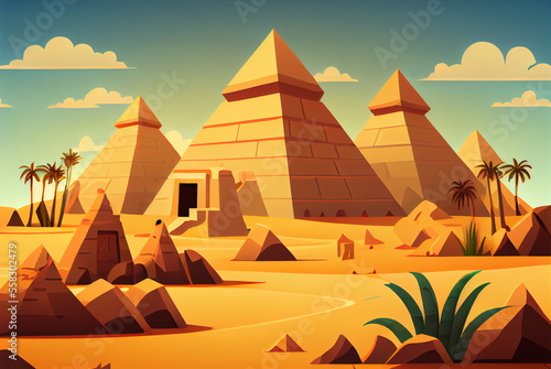 Ancient Pyramids  Generative AI