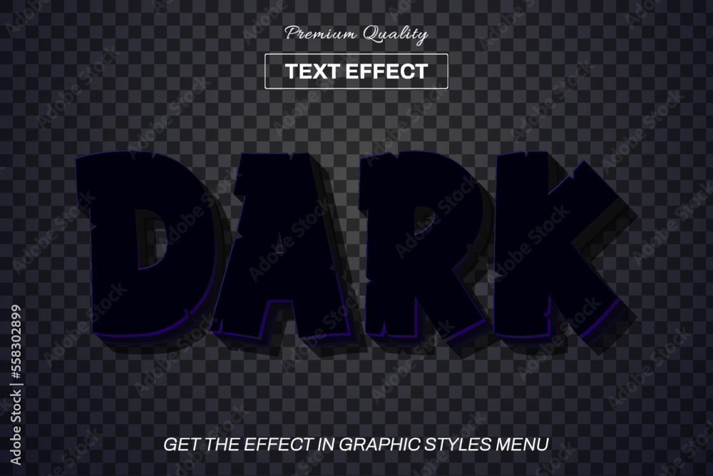 3D editable text effect template