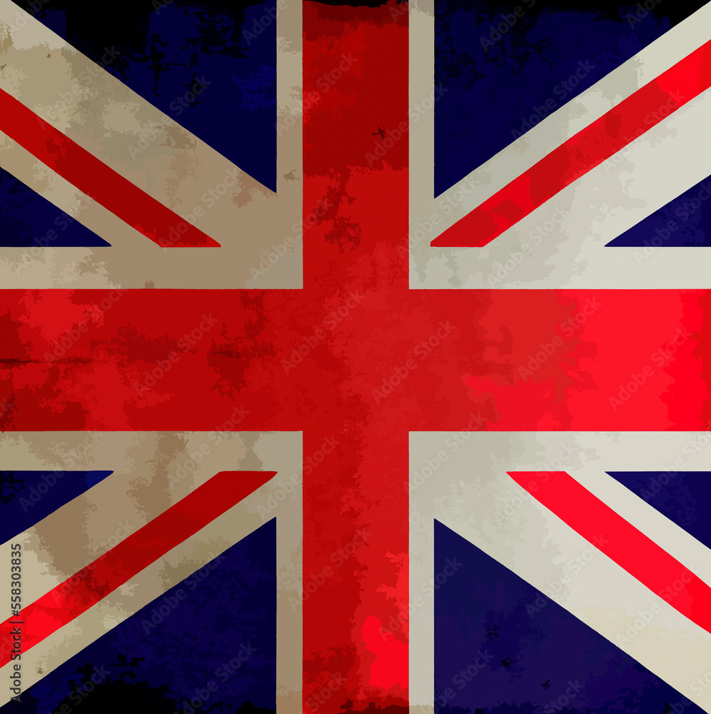 Fototapeta premium illustration of the United Kingdom flag