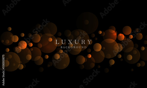 Silhouettes of magnificent balls of a brown shade on a black background