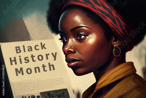 Obraz na płótnie Black history month holiday celebration