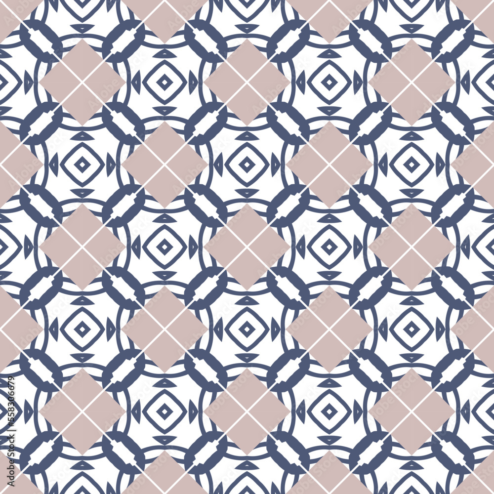 Fototapeta premium Abstract geometric pattern. A seamless background, vintage texture. 