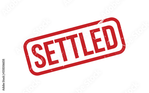 Settled Rubber Stamp Seal Vector