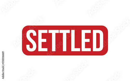 Settled Rubber Stamp Seal Vector