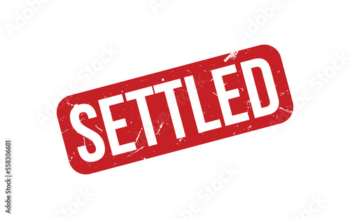 Settled Rubber Stamp Seal Vector