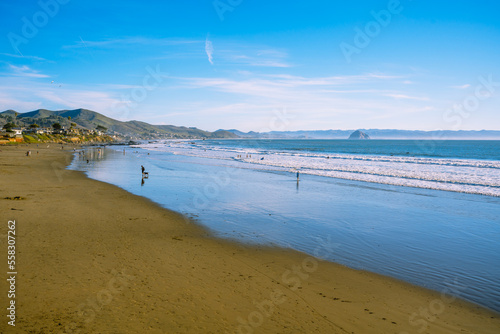 Cayucos beach on California's central coast.