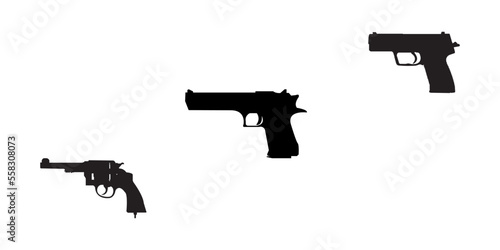 Set of revolver guns