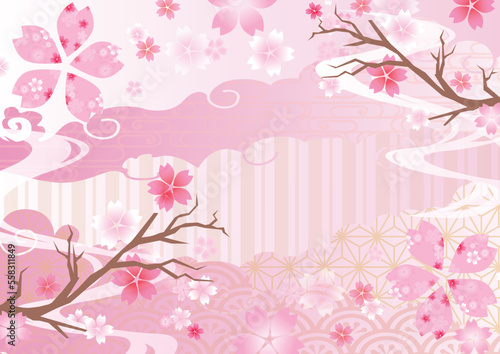 桜　春　フレーム
