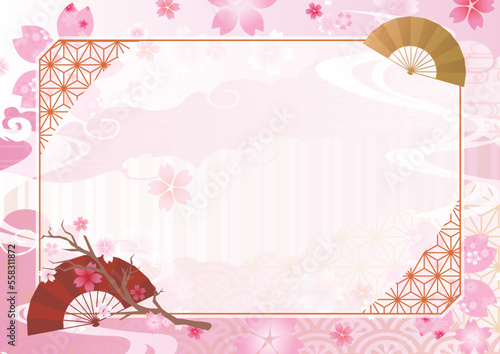 桜　春　フレーム
