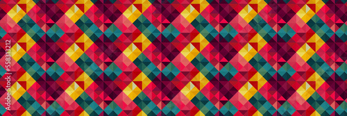 Abstract colorful geometric pattern design