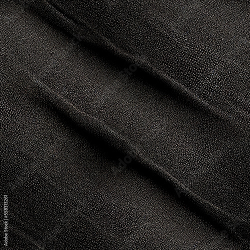 seamless black fabric texture. generative ai