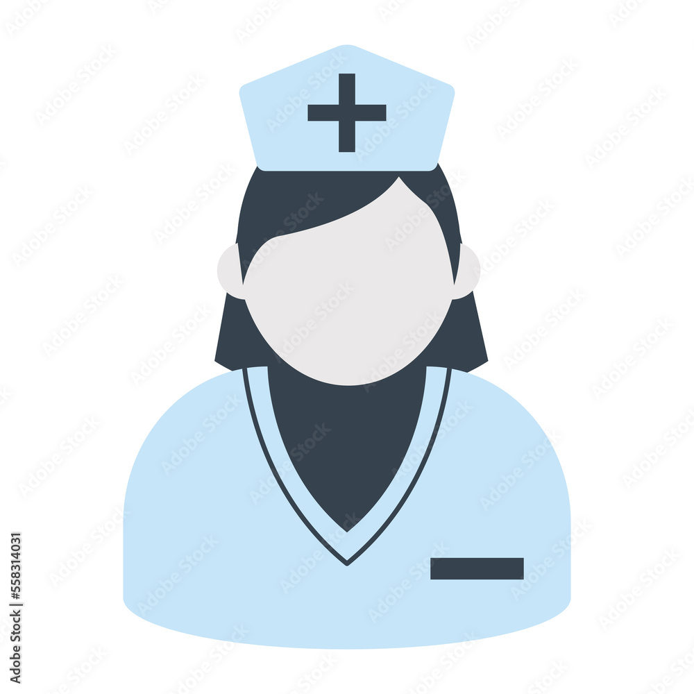 nurse medical flat icons elements vector nurse medical flat icons elements vector