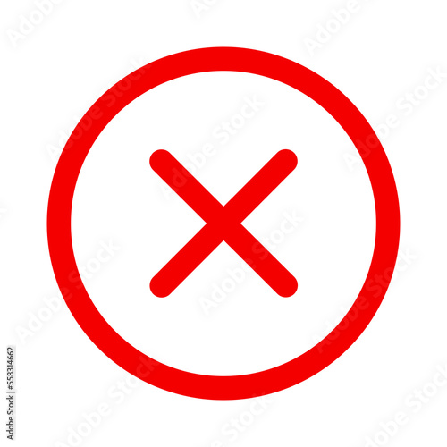 red Cancel icon design