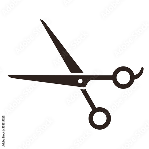 Barber scissors, hairdressing scissors, hairdresser sign, baber symbol