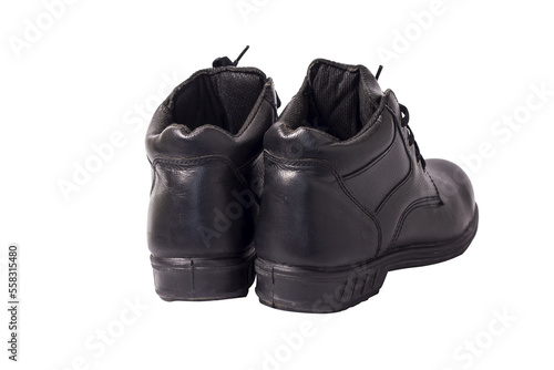 Safety shoes isolated on white background, clipping paths