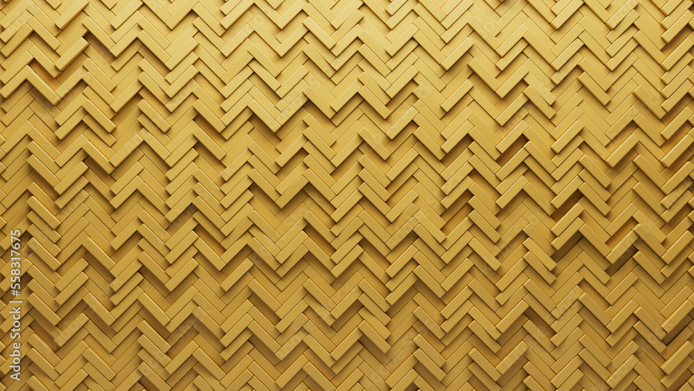 Herringbone, Semigloss Wall background with tiles. Orange, tile Wallpaper with Polished, 3D blocks. 3D Render Herringbone, Semigloss Wall background with tiles. Orange, tile Wallpaper with Polished, 3D blocks. 3D Render