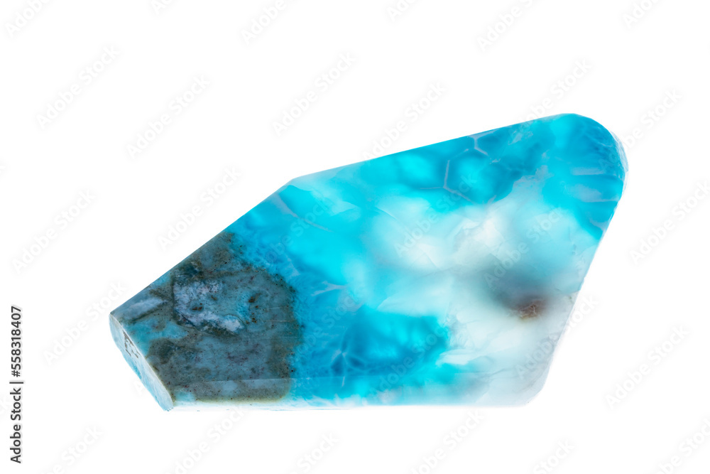 Obraz premium Larimar isolated on white background