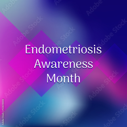 Vector illustration on the theme of 
Endometriosis Awareness Month