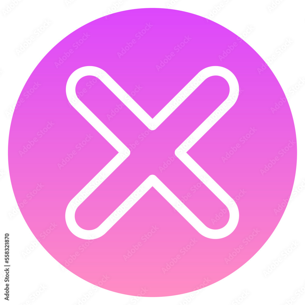 cancel flat gradient icon cancel flat gradient icon