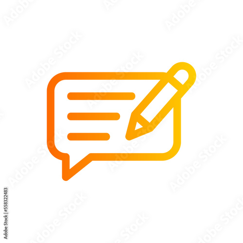 feedback gradient icon