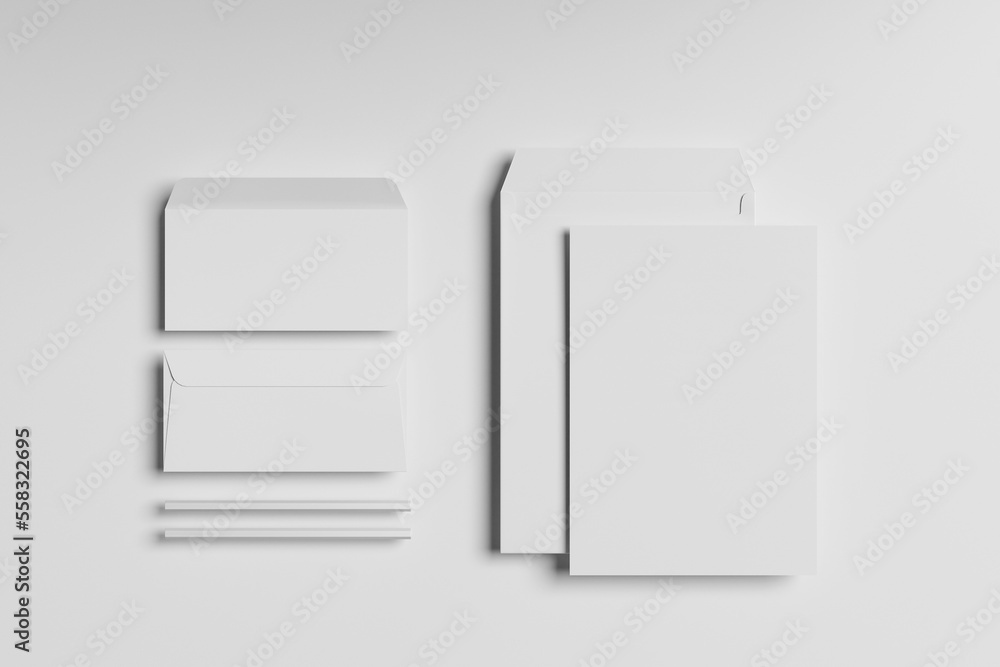 stationary set mockup stationary set mockup