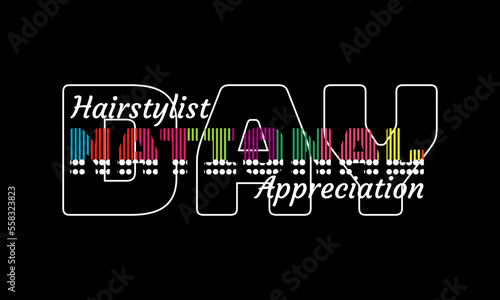 National Hairstylist Appreciation Day Vector Illustration. Suitable for greeting card poster and banner