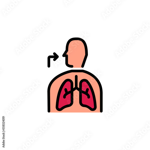 respirator vector icon. medicine icon color outline style. perfect use for logo, presentation, website, and more. simple modern icon design filled line style