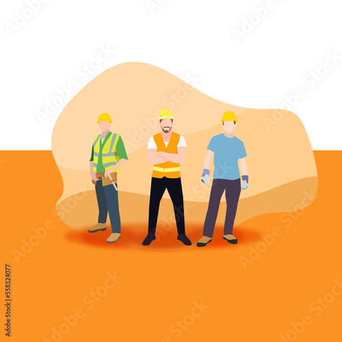 Worker business people team