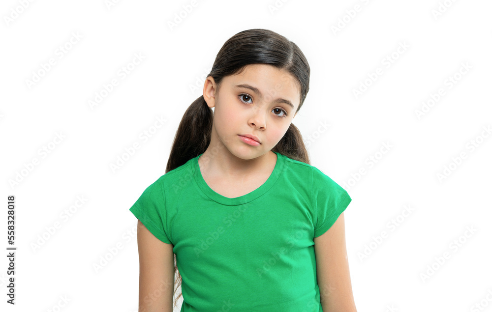 portrait of teen brunette girl in studio. teen brunette girl wearing green tshirt. portrait of teen brunette girl in studio. teen brunette girl wearing green tshirt.