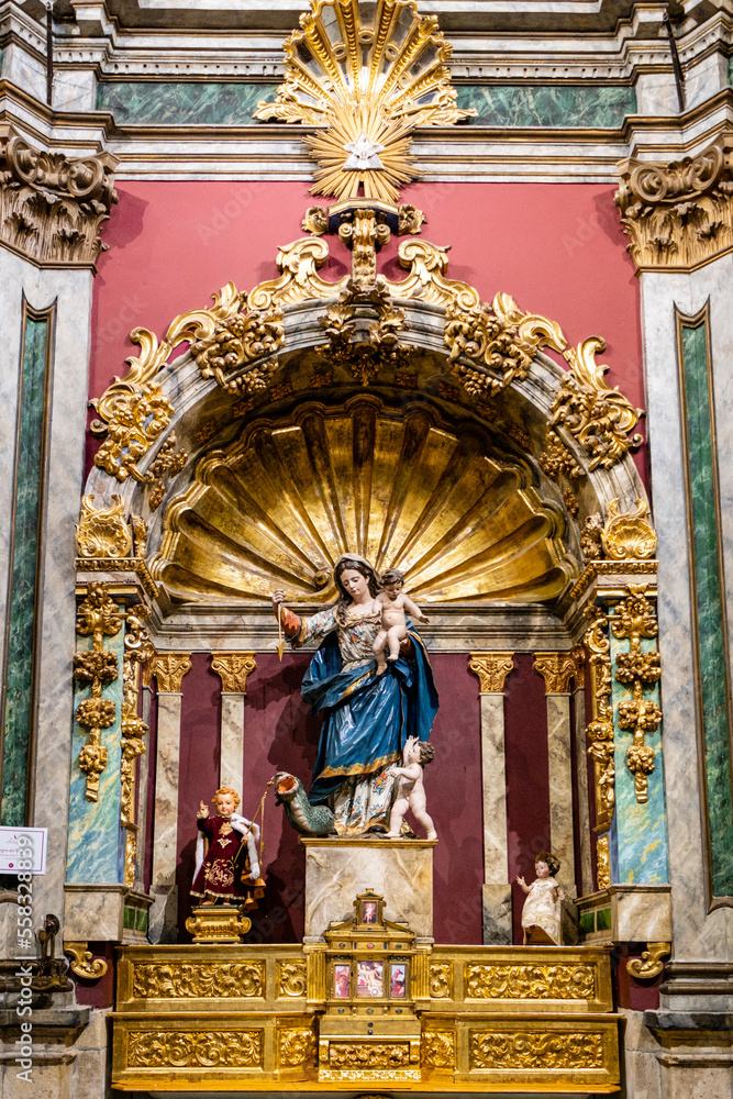 Virgen del Socorro, German Lopez Mejia, 18th century, church of San Ildefonso, church of the Jesuits, Toledo, Castilla-La Mancha, Spain