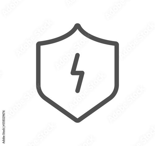 Electric and energy related icon outline and linear vector.