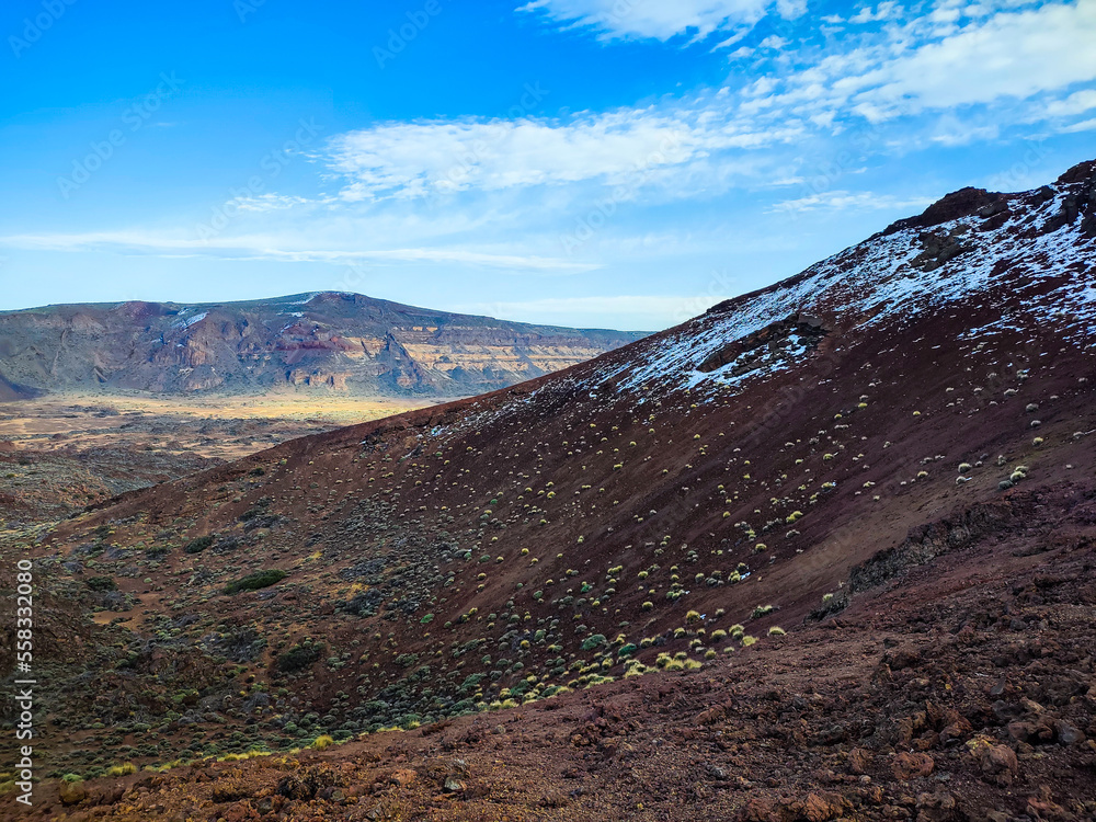 Parco nazionale del Teide durante la stagione invernale. Tenerife