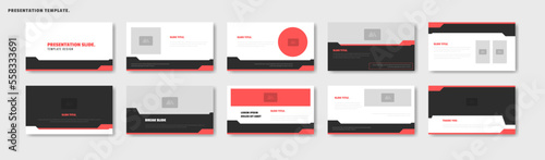Business presentation template design. Minimalis, modern and keynote vector illustration
