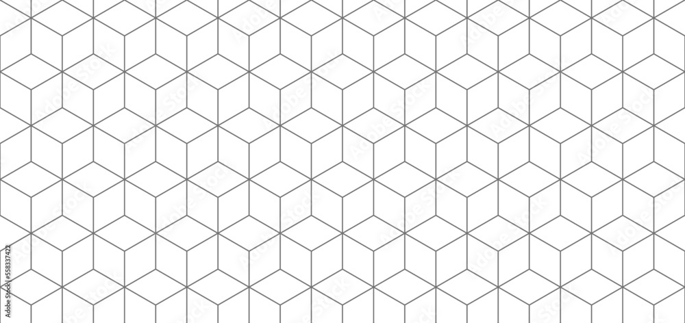 Fototapeta premium Cubes background and seamless pattern