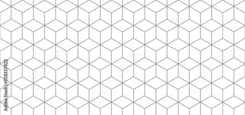 Cubes background and seamless pattern
