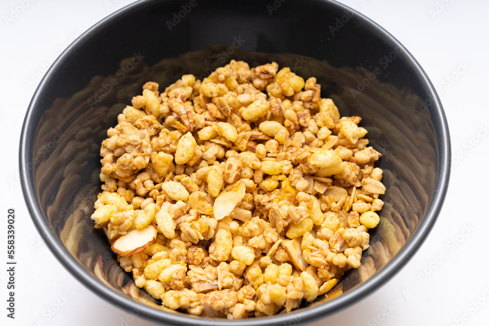 Cereal with various grains in a bowl Cereal with various grains in a bowl