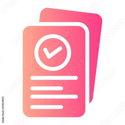 documents gradient icon