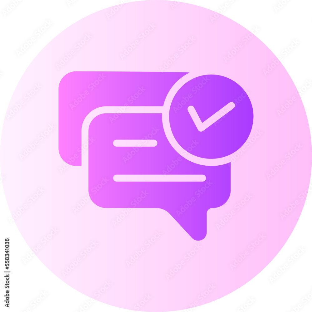 conversation gradient icon