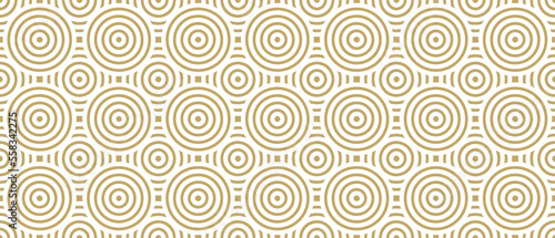 Seamless pattern golden ornament background. Vector illustration